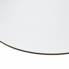 Espelho Decorativo Oval com Moldura Preto 150x43cm