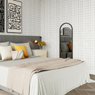 Espelho Decorativo Oval com Moldura Preto 150x43cm