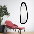 Espelho Decorativo Oval Corpo Inteiro 50x130cm Emoldurado Par