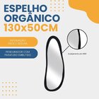 Espelho Decorativo Oval Corpo Inteiro 50x130cm Emoldurado Par