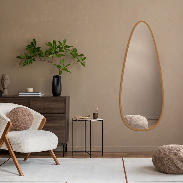 Espelho Decorativo Oval De Parede Modelo João Bobo Grande 70c