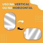 Espelho Decorativo Oval Modelo Cápsula 60x40 Caramelo