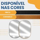 Espelho Decorativo Oval Modelo Cápsula 60x40 Caramelo