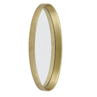 Espelho Decorativo Oval Myrra Dourado 20x46cm Arte Própria