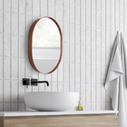 Espelho Decorativo Oval Para Banheiro Sala Com Moldura Rose 5