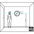 Espelho Decorativo Paella Branco  60 Cm Redondo