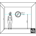 Espelho Decorativo Paella Preto 60 Cm Redondo