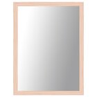 Espelho Decorativo Para Sala Moldura De Madeira Natural 80cmx