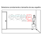 Espelho Decorativo Pen Cantos Pendurador Marrom 60x40 Cm