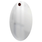 Espelho Decorativo Pen Oval Pendurador Marrom 60x40 Cm