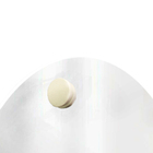 Espelho Decorativo Pen Pendurador Branco 50 Cm Redondo