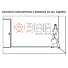 Espelho Decorativo Pen Pendurador Cromado 50 Cm Redondo