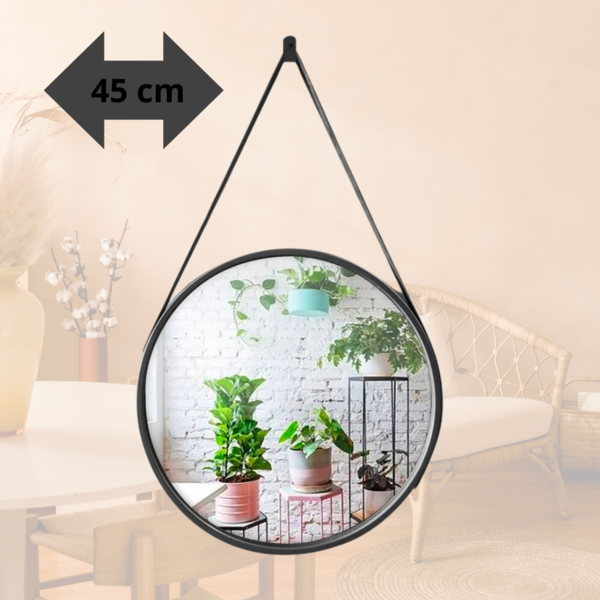 Espelho Decorativo Pequeno Redondo 45cm Champagne