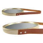 Espelho Decorativo Pequeno Redondo 45cm Champagne