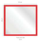 Espelho Decorativo Pop 55x55 Vermelho