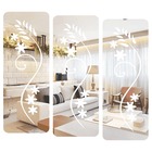 Espelho Decorativo Prata Folhagem Ornamental