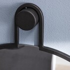 Espelho Decorativo Preto Oval Com Moldura 50x70cm Pêndulo Inspire