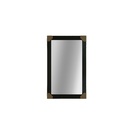 Espelho Decorativo Preto Retangular com Moldura 37x61cm Euroquadros