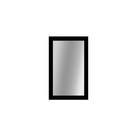 Espelho Decorativo Preto Retangular com Moldura 37x61cm Euroquadros