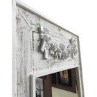 Espelho Decorativo Provençal Com Aplique Resina De Flores 62c