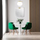 Espelho Decorativo Quadrado Com Aplique Retangular Pinus Inco