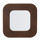 Espelho Decorativo Quadrado Moodboard Marrom 25x25cm Arte Própria