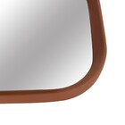 Espelho Decorativo Quadrado Myrra Marrom 25x25cm Arte Própria