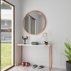 Espelho Decorativo Redondo 40 Cm Em Mdf Mel