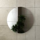 Espelho Decorativo Redondo 60cm Bn3640 Cinza