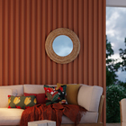 Espelho Decorativo Redondo 70cm Com Moldura Corda Grossa E2G Design