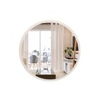 Espelho Decorativo Redondo 70cm Off White