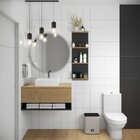 Espelho Decorativo Redondo 70cm Off White