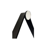 Espelho Decorativo Redondo  60 Cm Led Cor Preto Exclusivo