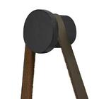 Espelho Decorativo Redondo Com Alça De Couro Sunset - Pr Móve