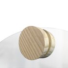 Espelho Decorativo Redondo Com Aplique Redondo Pinus Incolor