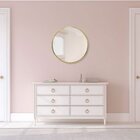 Espelho Decorativo Redondo Com Moldura Alumínio 50cm X 50cm D