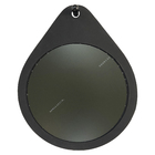 Espelho Decorativo Redondo Flat Wood Preto 57x70cm Arte Própria