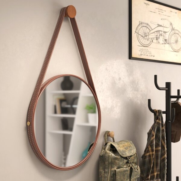 Espelho Decorativo Redondo Lux Mania De Móveis Caramelo