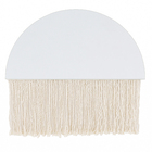 Espelho Decorativo Redondo Macrame  70x35cm Arte Própria