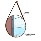 Espelho Decorativo Redondo - Rústico