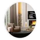 Espelho Decorativo Redondo Winter D03 60 Cm Moldura Off White