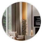 Espelho Decorativo Redondo Winter D03 60 Cm Moldura Off White