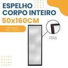 Espelho Decorativo Retangular 160x50cm Corpo Inteiro Com Mold