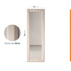 Espelho Decorativo Retangular 196x68cm Uvaia Cabecasa Madeira