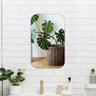 Espelho Decorativo Retangular 50cmx30cm Moderno Luxo Sala Qua