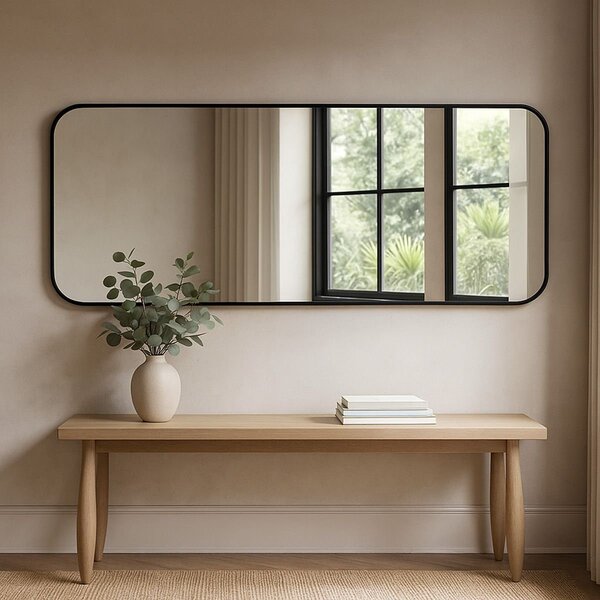 Espelho Decorativo Retangular Arredondado 70x160 Grande De Pa