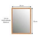 Espelho Decorativo Retangular Com Moldura 70cmx50 Cm Decore P