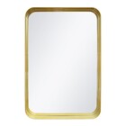 Espelho Decorativo Retangular Com Moldura Dourado 60x40cm