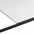 Espelho Decorativo Retangular com Moldura Preto 150x43cm