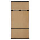 Espelho Decorativo Retangular com Moldura Preto 180x90cm